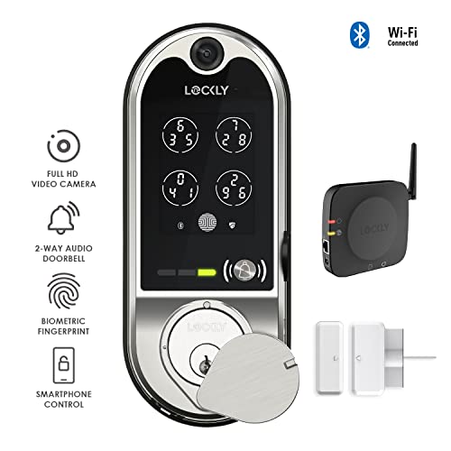 Lockly Vision, Smart Lock with HD Doorbell Camera, PIN Genie® Keypad