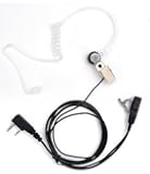 Ardisle Generic 2 Pin Security Earpiece Headset for Kenwood or HYT Radio Clear Walkie Talkie