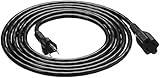 AmazonBasics Extension Cord - 10-Foot, Black