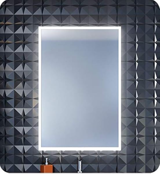 Amazon Com Fleurco Mha2436 Halo Mirror 24 W X 36 H With Defogger And Light Home Improvement