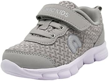 Abc Kids Boys & Girls Little Kid 5204 Velcro Strap Casual Fashion Sneaker (5 M US Little Kid,Grey)