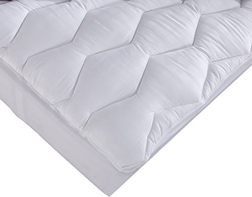 puredown Down Alternative 100% Cotton 500 Thread Count Mattress Pad