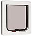 Cat Mate 2-Way-Locking Cat Flap (304) - Secure Lockable Door for Small to Medium Sized Cats, Easy to Install and Use, for Screen, UPVC and Wood, White