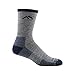 Darn Tough 1466 Men's Merino Wool Micro Crew Hiker Sock With Cushion - Light Gray, Medium