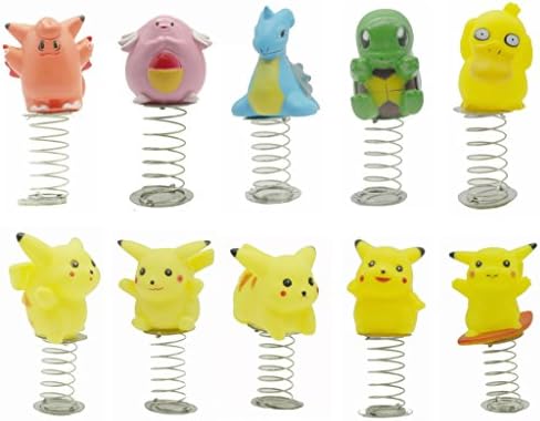 Seiorca Pokemon Pikachu Monster Mini Action Figures Car Toy (Random Lot of 10 Piece), 2"