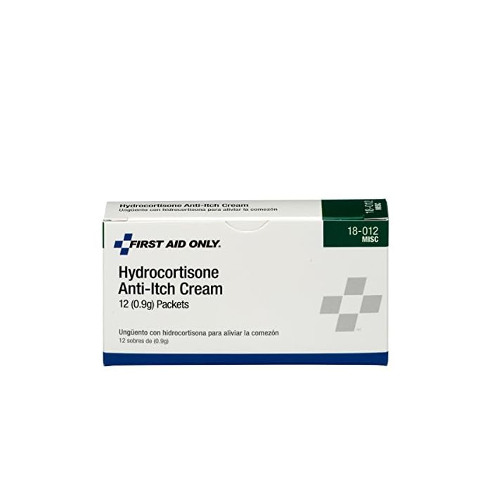 First Aid Only 18-012 Hydrocortisone Anti-Itch Cream Packet (Box of 12)