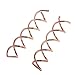 Frcolor 10 Pcs Spiral Twist Hair Pins Spin Clips Bun Stick Pick for DIY Hair Style (Rose Gold)