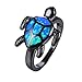 Lixinsunbu Blue Turtle Animal Opal Rings Women's Black Gold Plated Engagement Gift