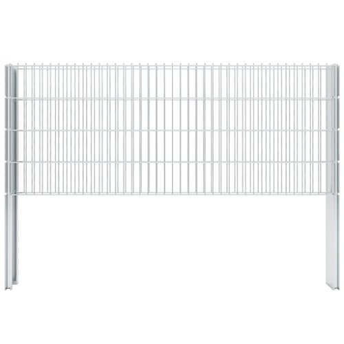 vidaXL Gabionen Doppelstabmattenzaun 2008x830mm 14m Gittermattenzaun Gartenzaun – Bild 7