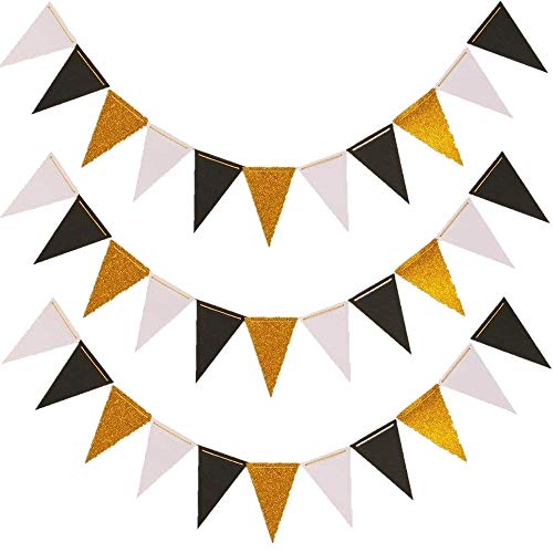 Triangle Flag Bunting Banner Merrynine 3 Pack 30 Feet Vintage