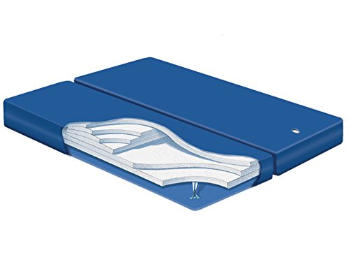 California King Dual Mid Fill Lumbar Support Waterbed Mattress with Liner and Fill&Drain Kit