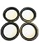 (Pack of 4) Trailer Hub Wheel Unitized Oil Seals WPS (TM) 10-51 (370150BGO) for 9K-10K GD Axles ID 2.875'' x OD 3.880''
