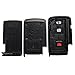 Dudely Replacement Shell Keyless Smart Remote Key Case Fob 2+1 Button for 2004-2009 Toyota Prius With Uncut Key Blade