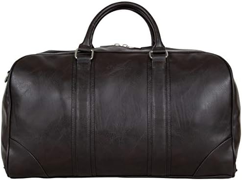 Ben Sherman 20" Vegan Leather Travel Duffel Bag Top Zip Weekender Carry-On Duffle Luggage, Brown 8 Ben Sherman 20" Vegan Leather Travel Duffel Bag Top Zip Weekender Carry-On Duffle Luggage, Brown