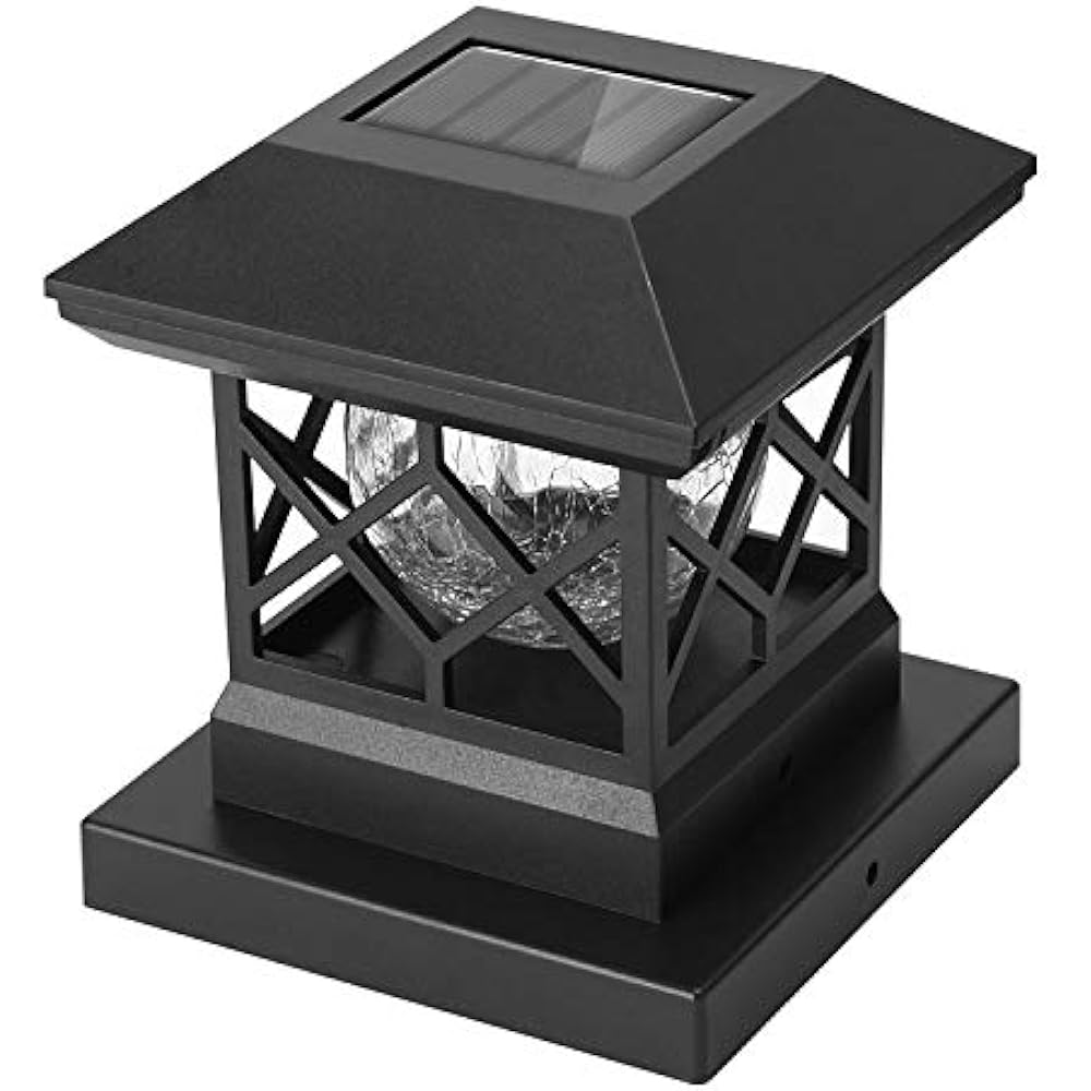 Solar Post Cap Lights Outdoor Waterproof LED Fence 4x4 Wood Posts In