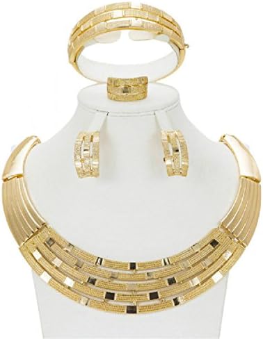 Dubai Suit Jewellery Gold Nigerian Wedding African Beads Ethiopian Bridal Jewelry Sets