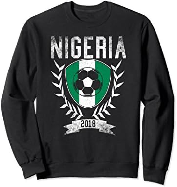 Unisex Nigeria Football Jersey 2018 Nigeria Soccer Sweatshirt XL: Black