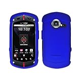 Importer520 (TM) Rubberized Snap-On Hard Skin Protector Case Cover For Casio G'zOne Commando C771 - Blue
