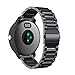 for Fossil Gen 4 Q Explorist HR Bands 22mm Stainless Steel Band + Milanese Loop Mesh Replacement Bracelet Metal Strap for Fossil Gen 4 Q Explorist HR Smartwatch (2Pack-Black)