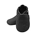 SAYOYO Baby Soft Sole Prewalkers Skid-Resistant Baby Toddler Shoes Cowhide Shoes (18-24 Months, Dark Grey)