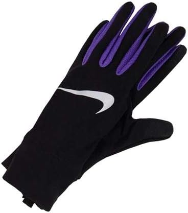 Nike Women's Lightweight Tech Running Gloves, Black/Psychic Purple/Silver, M : Sports & Outdoors