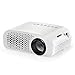 Projector, Syhonic S8 Updated LED Mini Portable Multimedia Home Theater Projector Support HDMI USB SD AV VGA TV Interface Video Games TV Movie Pocket Size Projector (White)