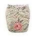 ALVABABY Cloth Diaper One Size Adjustable Reuseable Washable Nappy with 2 Inserts H066