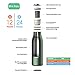AKS Vacuum Insulated Stainless Steel Water Bottle Leak Proof Sweat Proof Tumbler (Green 17oz)