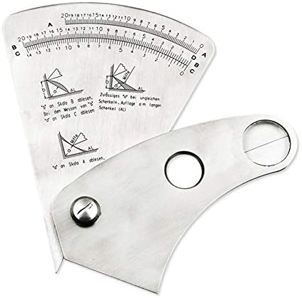 セクター溶接検査定規 0 ステンレス鋼検査精密スケール 角度高さ幅溶接