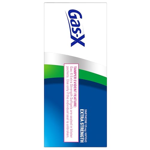 GAS-X EXTRA STRENGTH GAS RELIEF SOFTGELS WITH SIMETHICONE 125 MG FOR BLOATING RELIEF – 72 COUNT