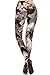 Print Leggings White Brushstrokes (R789-OS)