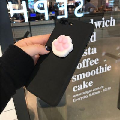 AliPlus iPhone 7 Plus Case, Squishy Cat Claw 3D Soft Cute Silicone TPU Protective Phone Case for Apple iPhone 7 Plus 5.5 inch Black