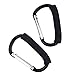 Pack of 2 Grocery Bag Holder Handle Carrier Tool Grip Your Tote，Handy Stroller Hooks, Multi Purpose Mommy Hooks, Pushchair Shopping Bag Hook Carabiner (Black)