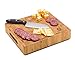 Small End Grain Bamboo Cutting Board | Professional, Antibacterial Butcher Block | Non-Slip Rubber Feet by Top Notch Kitchenware