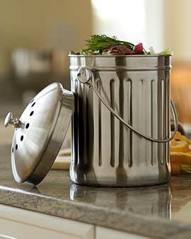 Sunwood Life Stainless Steel Kitchen Compost Pail