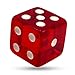 Magic Makers Magic Dice Red Crystal Acrylic