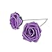 Umiss Roses Artificial Flowers Fake Flowers Wedding Decorations Set 50pcs Artificial Flora DIY Wedding Home Office Party Hotel Restaurant Patio Yard Decoration (50pcs Lavender)