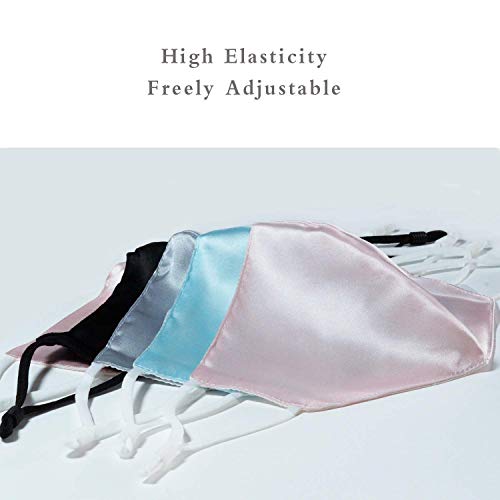 Monakea Mulberry Silk Face Mask for Women Satin Cloth Face Mask