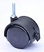 2 Inch Stem Casters with Brake, Swivel Caster Wheels Brake Locking Locks,Screwed Bolt 5/16