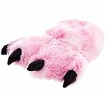 Wishpets Bear Paw Animal Slippers (Pink, Small)