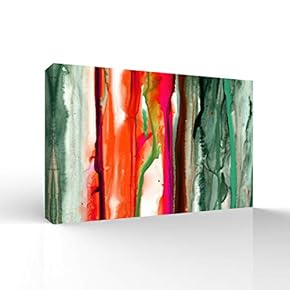 Wall26-Canvas Wall Art-Abstract Colorful Lines-Giclee Painting Wall Art for Bedroom Living Room Home Decoration - 12x18 inches