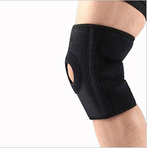 Sports Knee Brace Anti-Collision Breathable Neoprene Knee Brace and Support, ANTI-slip Patella Knee Protector Wrap Relieves Pain Symptoms,1 PC (Black)