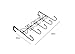 Dingang Over The Door Hanger Rack - Decorative Hanger Holder for Home Office Use 5 Hooks Black