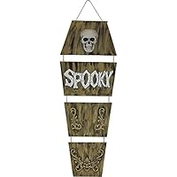 Haunted Hill Farm 5 ft. Animated Spooky Coffin Halloween House Decoration | Touch Activated | Animatronic Prop | Indoor/Outdoor Halloween Props | Battery-Operated | HHDCOFF-2LSA,Multicolor Haunted Hill Farm 5 ft. Animated Spooky Coffin Halloween House Decoration | Touch Activated | Animatronic Prop | Indoor/Outdoor Halloween Props | Battery-Operated | HHDCOFF-2LSA,Multicolor