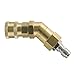 Tool Daily Quick Connecting Pivoting Coupler for Pressure Washer Nozzle, Cleaning Hard to Reach Areas, 3600 PSI 1/4” Plug, 360 Degree Rotation