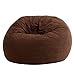 Big Joe Fuf Foam Filled Bean Bag, Large, Espresso Comfort Suede