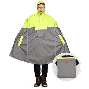 SudaTek NEW Lightweight Cycling Rain Poncho Bike Hooded Raincoat Rain Cape Duarable Breathable and Waterproof with…