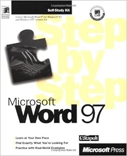 Microsoft Word 97 For Windows Step By Step Step By Step