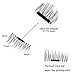 Magnetic Eyelashes - Ultra Thin 3D Fiber Reusable Best Fake Lashes Extension for Natural, Perfect for Round Eyes & Deep Set Eyes (2 Pairs ,8 Pieces)
