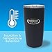 Burrrsky Stainless Steel Vacuum Insulated Tumbler 20oz| Travel Tumbler |Keeps Drinks Hot or Cold for Hours! Black or White Tumbler with Spill/ Splash Proof Lid Keeps your Starbucks Coffee Hot or Cold!